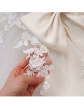 Cute Princess Lace Ivory Flower Girl Dress Puffy Tulle 