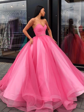 Shop Beautiful Blue Strapless Tulle Plus Size Backless Ball Gown Formal Evening Prom Dresses under 200