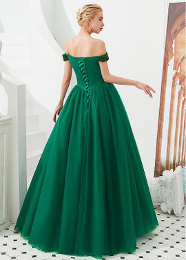 Shop Luxury 2020 Tulle Off the Shoulder Beading Silver Prom Dress under 200