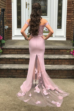 Shop 2020 Cheap Off The Shoulder Lace Appliques Light Lilac Long Prom Dress Under 150