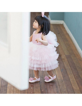 Ballet Performance Pink Super Puffy Girls Pageant Dress 