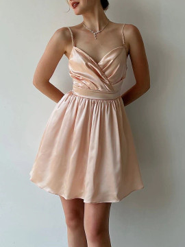 Shop 2022 ANNAKOO Pearl Pink Short A-Line Homecoming Cocktail Dress Under 100
