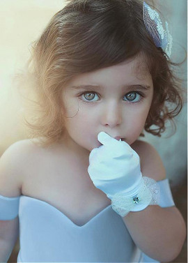  Hi-lo  Satin Off-the-shoulder Ball Gown Flower Girl Dresses With Bowknot