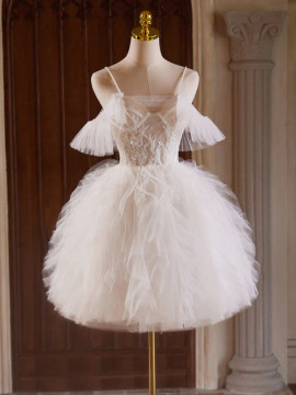 Shop 2024 ANNAKOO White Lace BodiceTulle Homecoming Dress Under 148