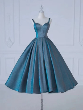 Shop 2024 ANNAKOO Elegant Sparkle Blue Midi Homecoming Dress Under 119