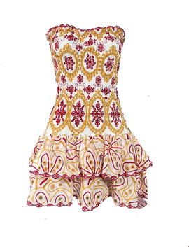 Hollow Strapless A Line Ruffles Short Mini Homecoming Dress