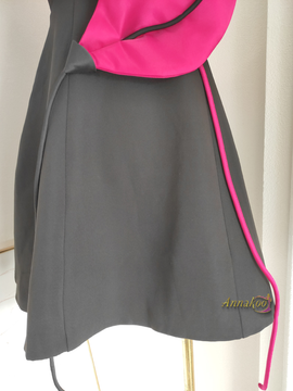 Black Sweetheart Lip Short Mini Homecoming Dress