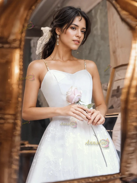 Shop 2024 ANNAKOO White Lace Flower Tulle Short Mini Homecoming Dress Under 98