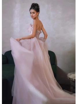 Shop 2025 ANNAKOO Pink Tulle Sweetheart Appliques A Line Prom Dress Under 178