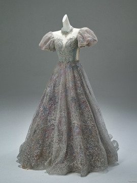 Shop 2025 ANNAKOO Puffy Sleeve Sweetheart Sequin A Line Prom Dress Under 498