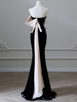 Shop 2025 ANNAKOO Pink & Black Ruffles Trumpet Mermaid Prom Dress Under 149