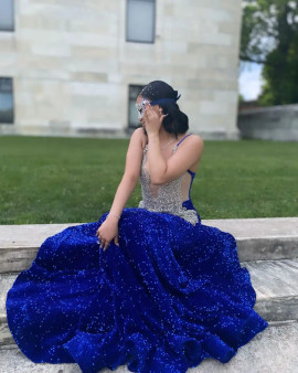 Shop 2025 ANNAKOO Beads Sequins Red Spaghetti Straps Mermaid Evening Dress  Under 238