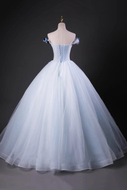 Shop 2025 ANNAKOO White Flower Off The Shoulder A Line Floral Prom Dress Under 179