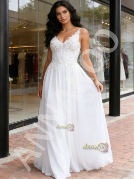 Shop 2026 ANNAKOO Navy Blue Tulle V Neck A Line Appliques Prom Dress Under 168