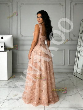 Shop 2026 ANNAKOO Pink Star Print Sparkle Tulle A Line Prom Dress Under 179