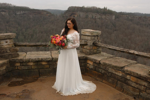 Found My Dream Budget Wedding Gown For Our Cliffside Last Minute Elopement