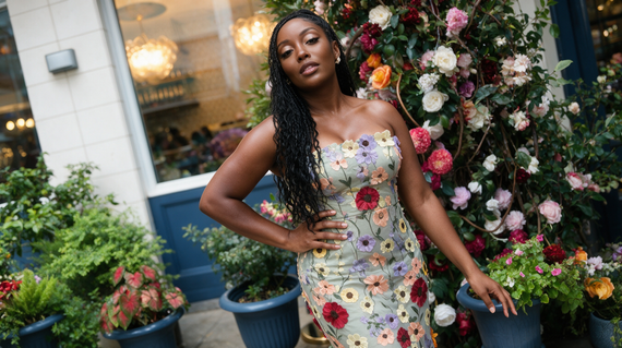 5'2", 150 lbs, and This 3D Floral Dress – What Worked and What Didn't