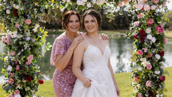 The Dusty Rose Dress I Wore to My Daughter's Wedding