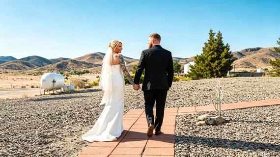 Virginia City Elopement: A Tattooed Bride's Desert Mountain Wedding Story