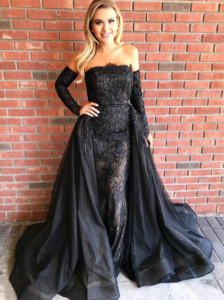 Prom Dress with Detachable Train