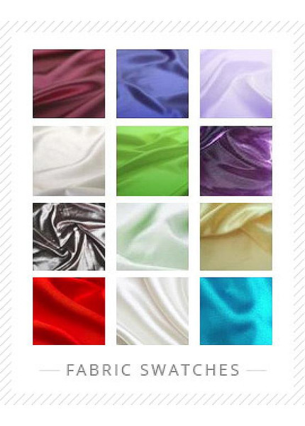 Fast Shipping In Stock Fabric Swatches -- Silk Like Chffion Swatches