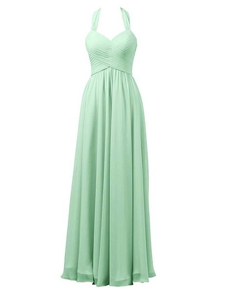 mint chiffon dress