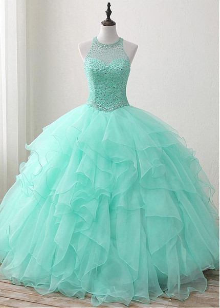 mint blue quinceanera dresses
