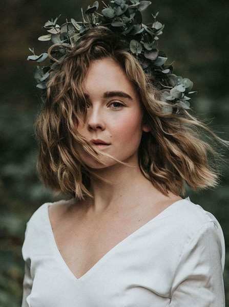 Shop Cheap A-Line V-Neck Long Sleeves Satin Wedding Party Dress with Lace