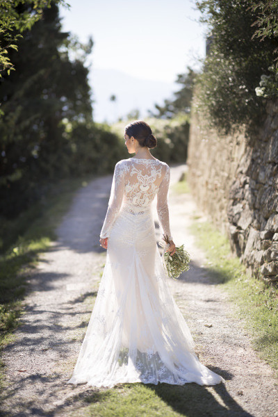 Shop Sexy Long Sleeve Lace V Neck Backless Mermaid Wedding Dress