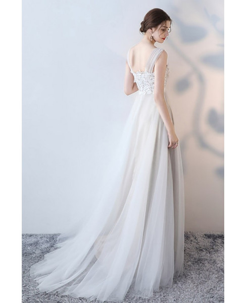 upper lace flowy dress