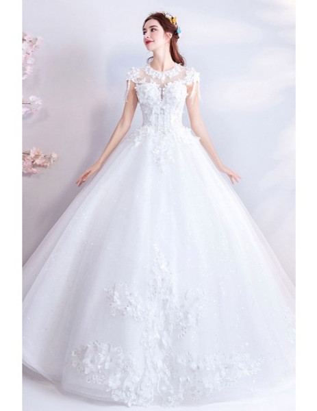 princess gown white