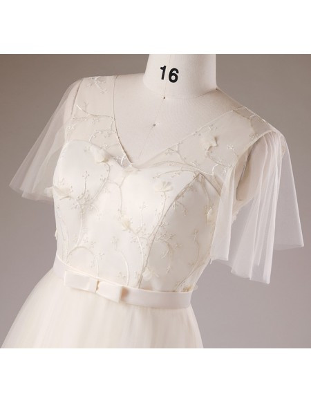 Champagne V-neck Plus Size Light  Long Mother Of The Brides Dress