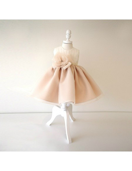 Champagne Princess Toddler Girls Pageant Gown