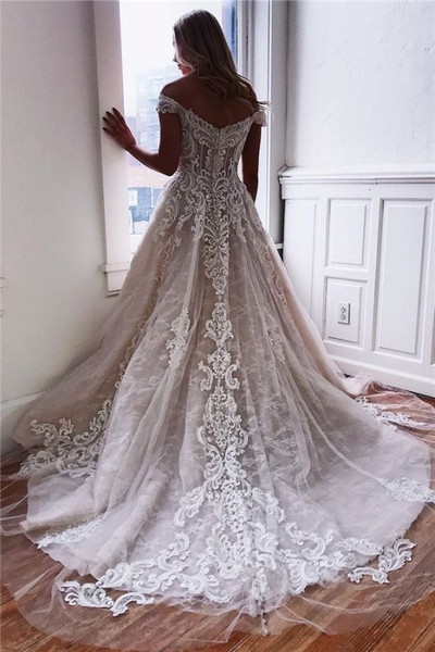 Never Miss Out On Sexy Off The Shoulder Lace Appliques Simple Wedding Dress