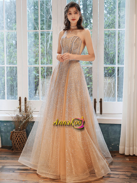 Shop 2021 Off The Shoulder Gold Sequin Bling Bling Lace Up Prom Dress With Bow Under 198