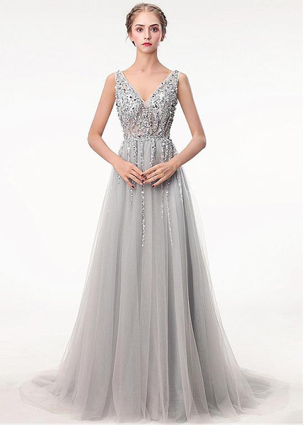 a line prom dress