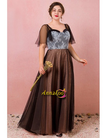 Buy 2021 Black And White Puffy Sleeves Plus Size Formal Prom Dress Under 138