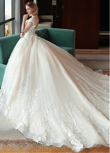 organza ball gown wedding dress