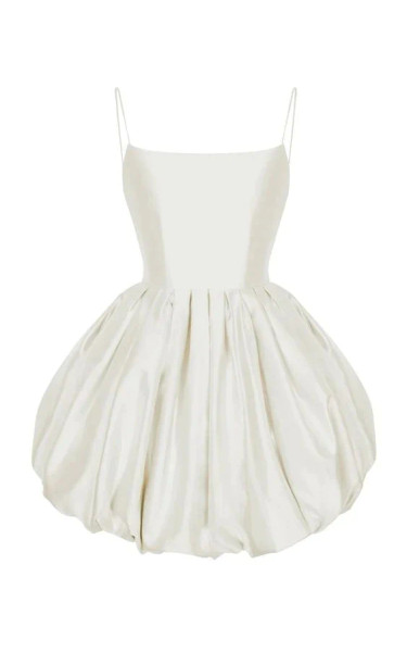 Shop 2023 ANNAKOO Off White Satin Backless Homecoming Dress Under 119