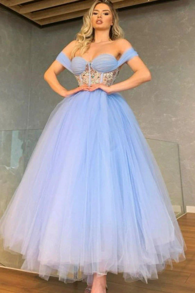 Shop 2024 ANNAKOO Unique Off-the-Shoulder Sweetheart Appliques Prom Dress Under 157