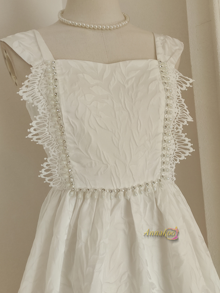 Shop 2024 ANNAKOO Straps Blue Beading Pearls Short Mini Print Homecoming Dress Under 98