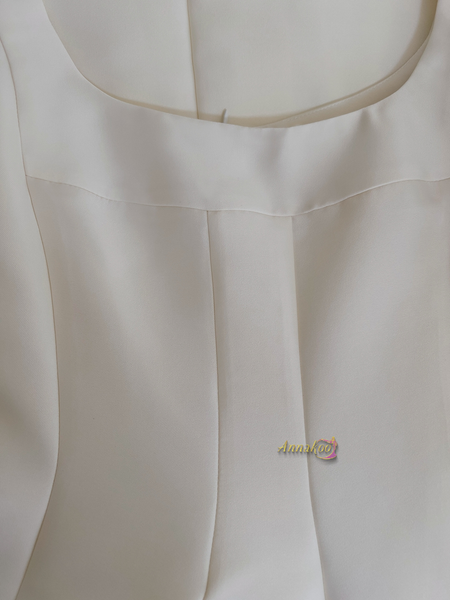 Shop 2024 ANNAKOO Straps Square Red Satin Tea Length Homecoming Dress Under 98