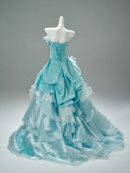 Shop 2025 ANNAKOO Blue Flowers Tulle A Line Beading Layers Prom Dress Under 399