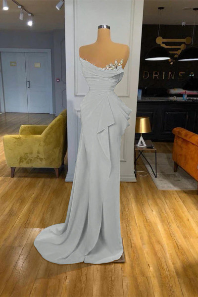 Shop 2026 ANNAKOO Satin Draped Ruffled Sweeping Train Orange Prom Dress Under 189