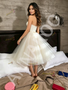 Shop 2026 ANNAKOO White Sweetheart Tulle A Line Homecoming Dress Under 99