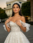 Shop 2026 ANNAKOO Off The Shoulder Beading Tulle Lace A Line Wedding Dress Under 359