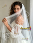 Shop 2026 ANNAKOO One Shoulder Long Sleeve Appliques Tulle  Wedding Dress Under 249