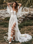 Shop 2026 ANNAKOO Short Sleeve Off The Shoulder A Line Lace Tulle Wedding Dress Under 239