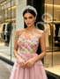 Shop 2026 ANNAKOO Spaghetti Straps Pearls Tulle A Line Pink Prom Dress Under 198