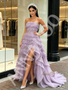 Shop 2026 ANNAKOO Strapless Tassel Lavender Tulle Sequin Ruffles Prom Dress Under 229